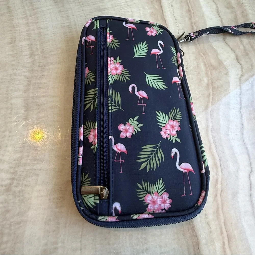 Flamingo and Floral Print Bag - Picture 4 of 9